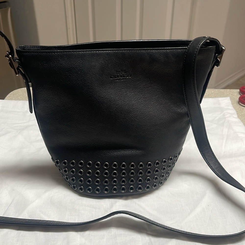 Coach Black Bucket Bag 32386